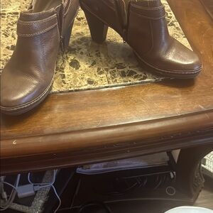 Brown Leather Ankle Boots
